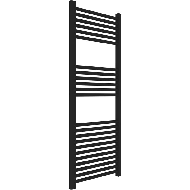 foto del prodotto kiamami valentina termoarredo bagno 50x120 nero in acciaio