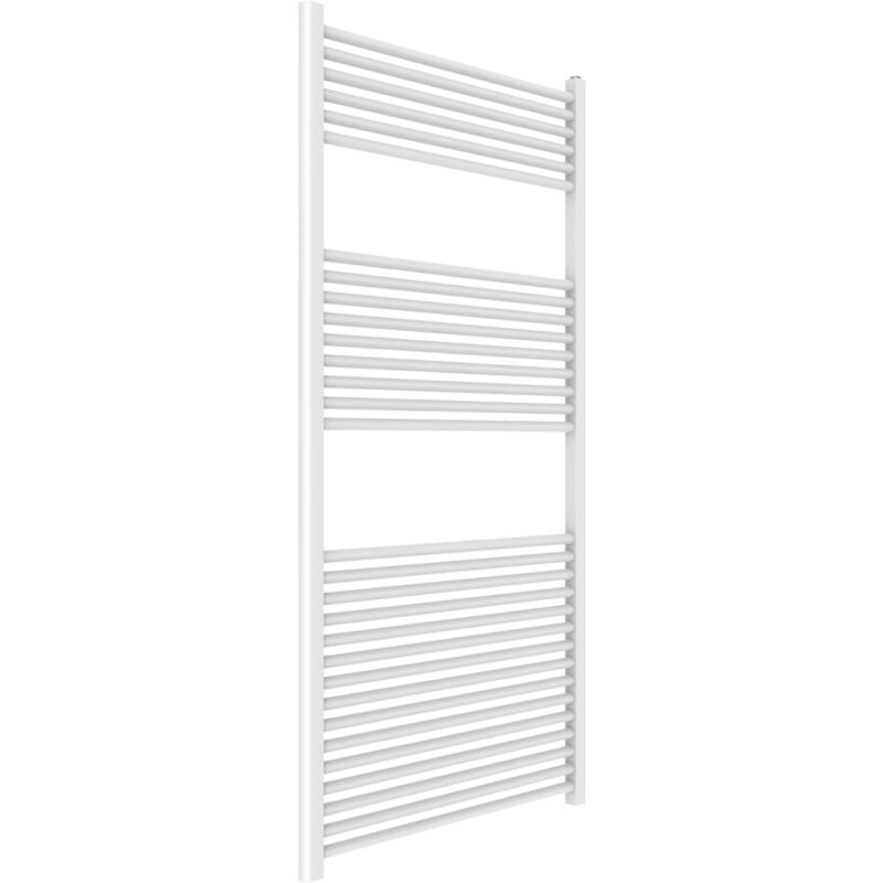foto del prodotto kiamami valentina termoarredo bagno 75x150 bianco in acciaio