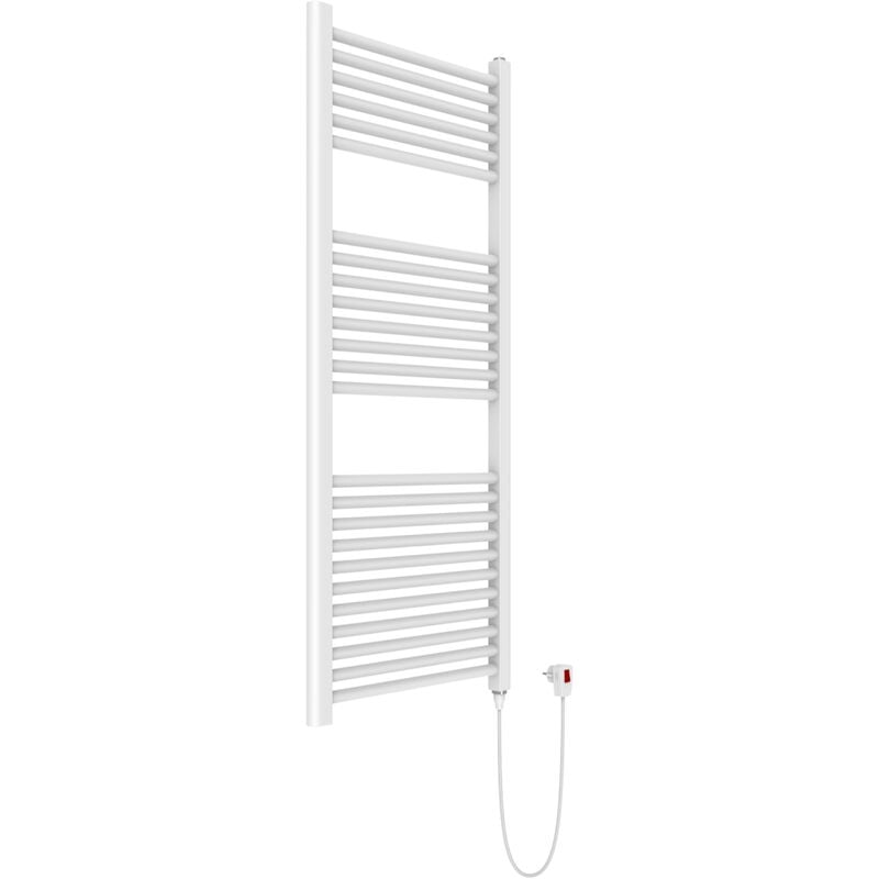 foto del prodotto kiamami valentina termoarredo elettrico per bagno 50x120 acciaio bianco