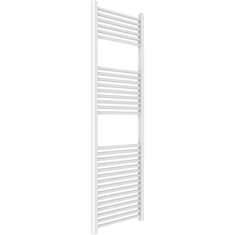 foto del prodotto kiamami valentina termoarredo per bagno 50x150 in acciaio bianco