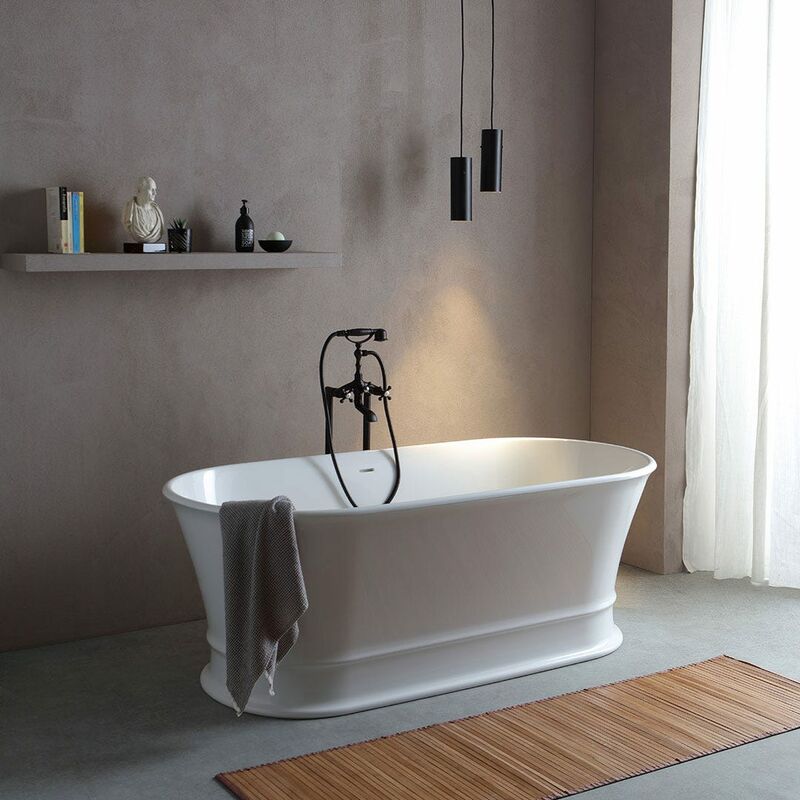 foto del prodotto kiamami valentina vasca da bagno centro stanza ovale classica sofia