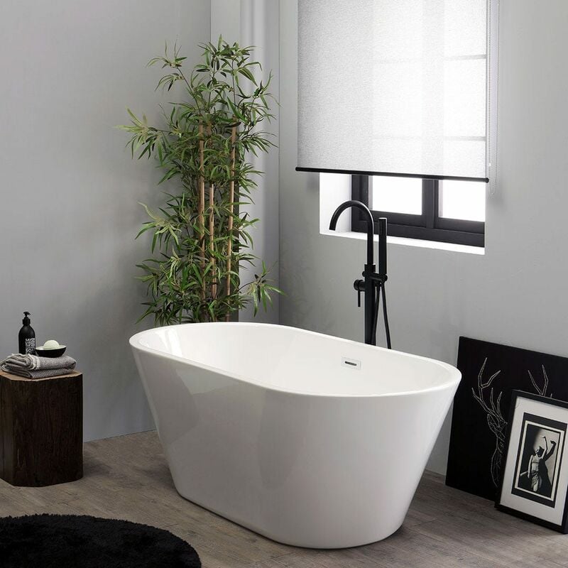 foto del prodotto kiamami valentina vasca da bagno ovale in acrilico 150 cm allegra