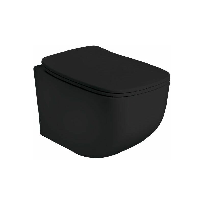 foto del prodotto kiamami valentina wc rimless in ceramica nero opaco mozart