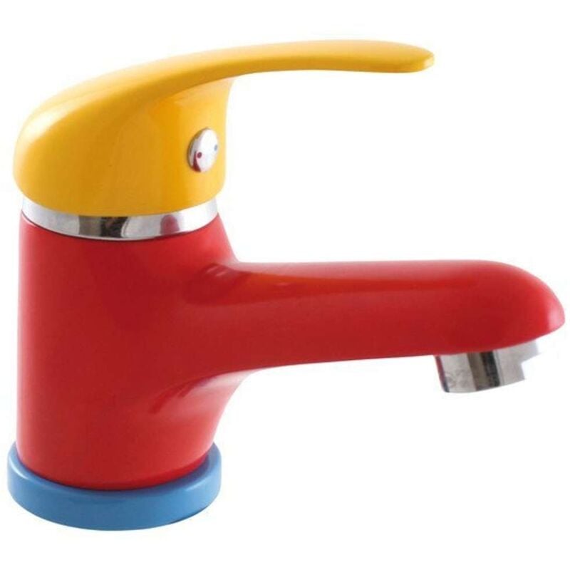 foto del prodotto kid miscelatore per lavabo senza scarico, colorato cromato kd02 sapho