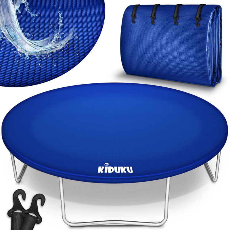 foto del prodotto kiduku telo protettivo copertura per trampolino elastico 366 cm tappeto di protezione dalle intemperie per tappeti elastici telone antipioggia,