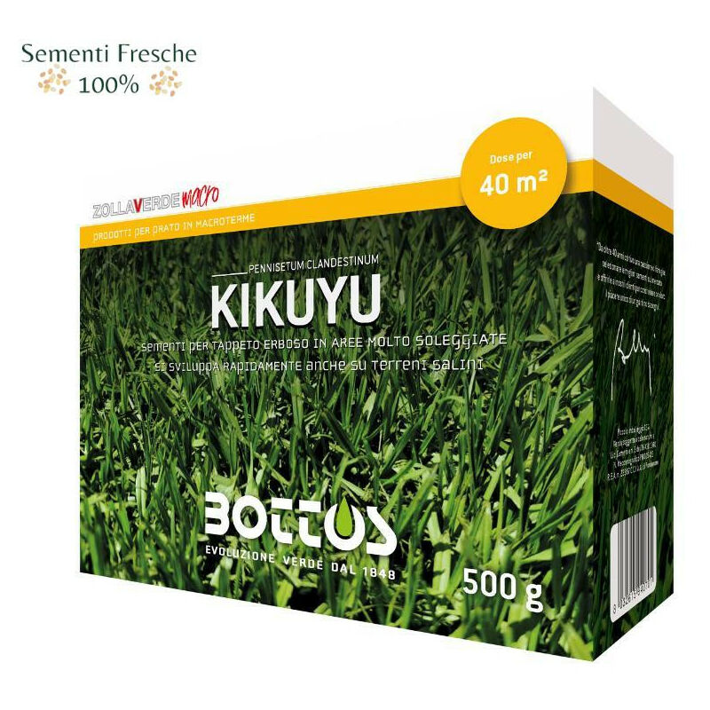 foto del prodotto kikuyu 500 g sementi per prato macroterme bottos
