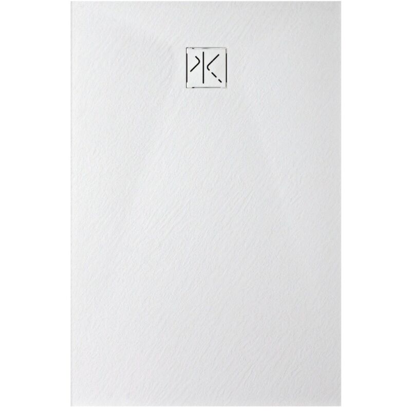 foto del prodotto kinedo piatto doccia effetto pietra in resina rinforzata 100 x 70 cm reducibile pietraviva pipiv241070bm bianco