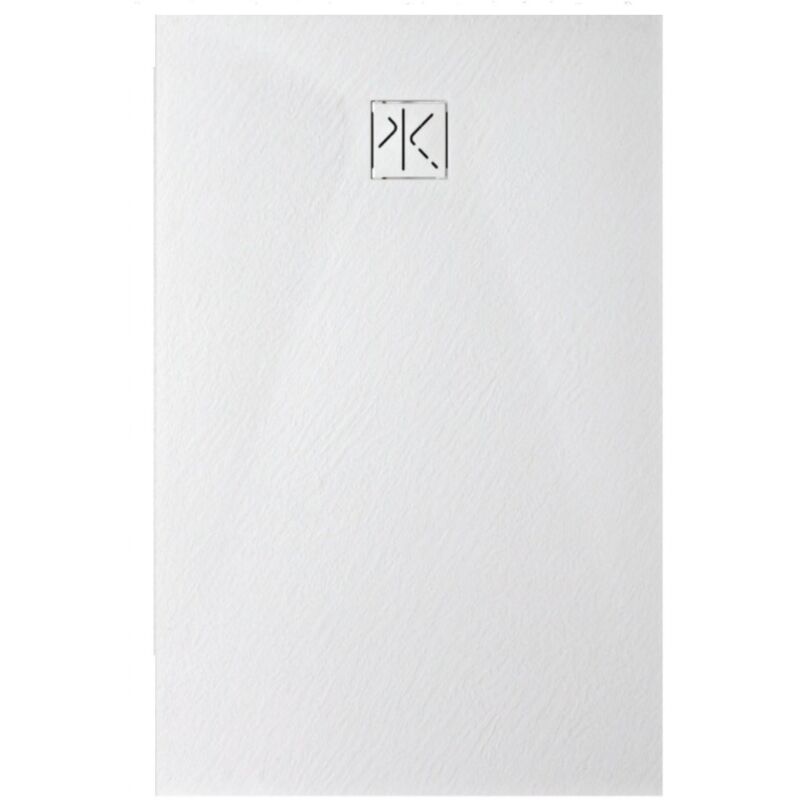 foto del prodotto kinedo piatto doccia in resina 140 x 80 cm in colore bianco opaco effetto pietra pietraviva pipiv241480bm bianco