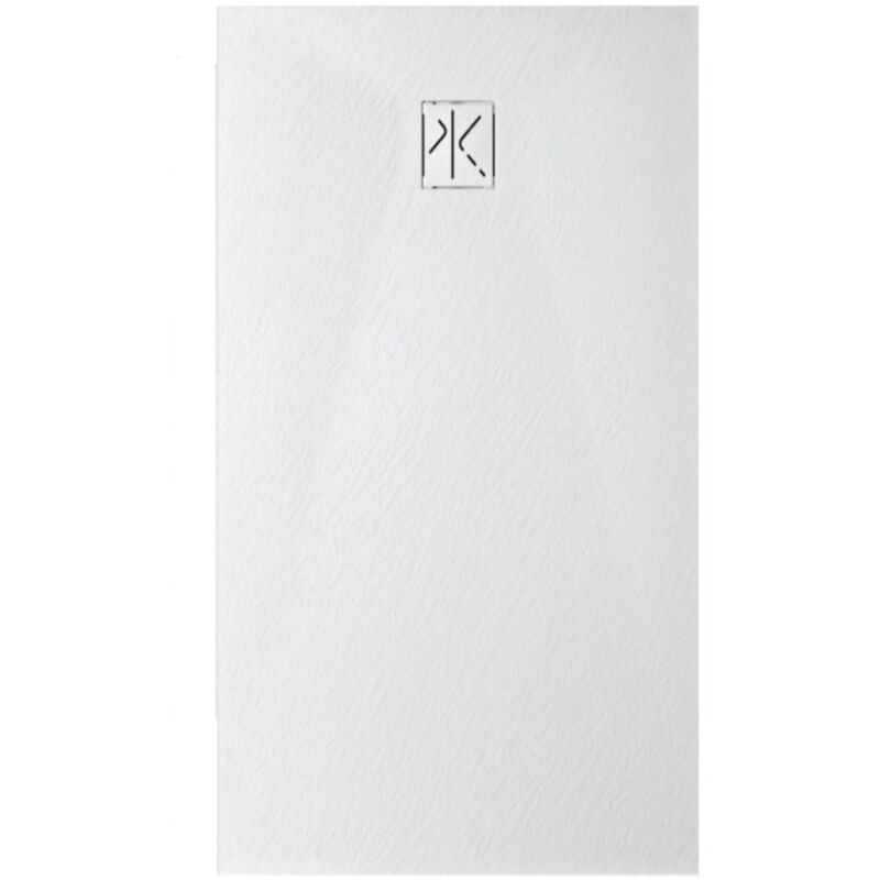 foto del prodotto kinedo piatto doccia in resina effetto pietra tagliabile colore bianco opaco 160 x 70 cm pietraviva pipiv241670bm bianco opaco