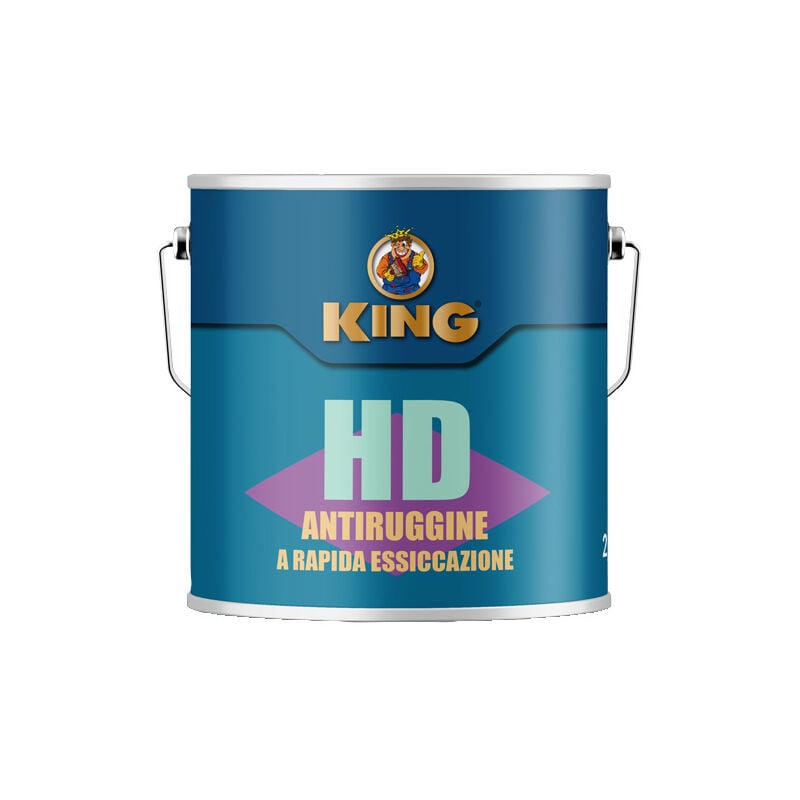 foto del prodotto king antiruggine rap. essicc. h d grigia lt.2,5