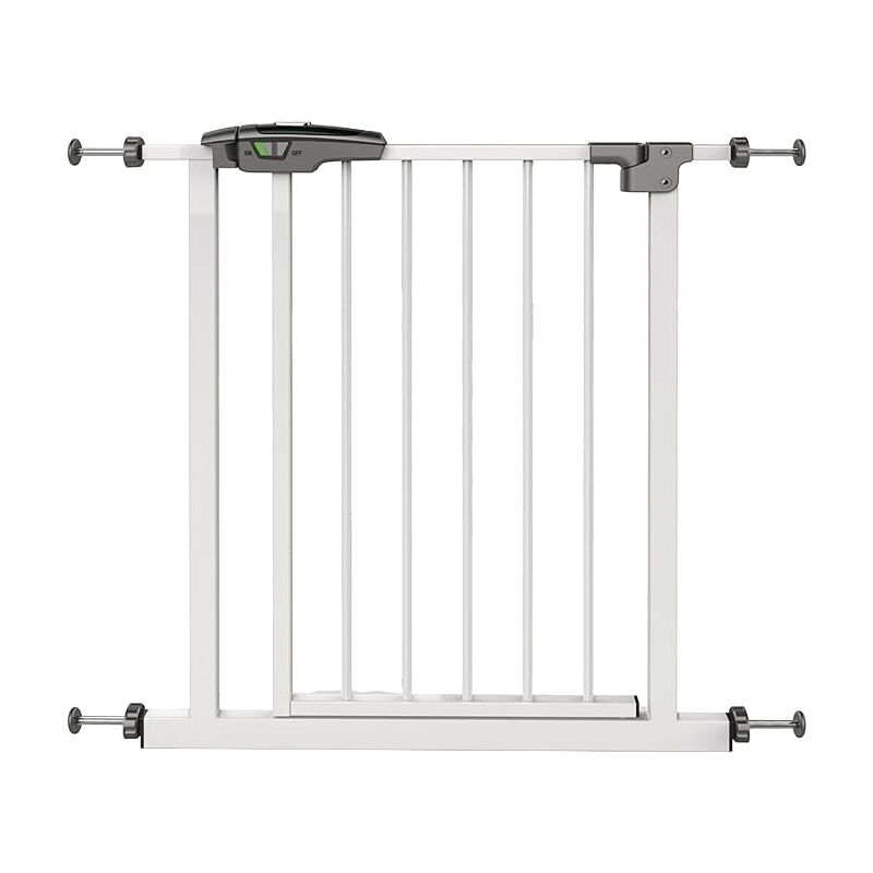 foto del prodotto king home cancelletto bimbi clic clac in metallo bianco 75x78h cm