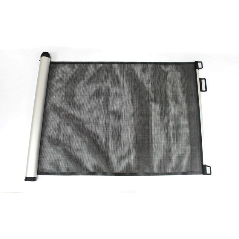 foto del prodotto king home cancelletto bimbi deluxe retrattile in pvc 130x89h cm nero