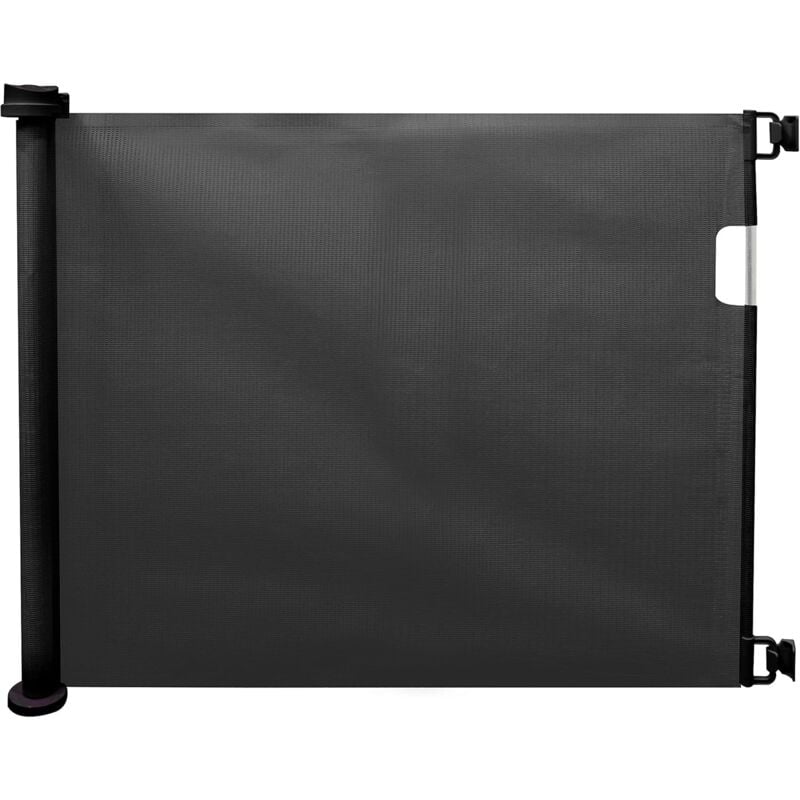 foto del prodotto king home cancelletto bimbi retrattile in pvc 137x86h cm nero