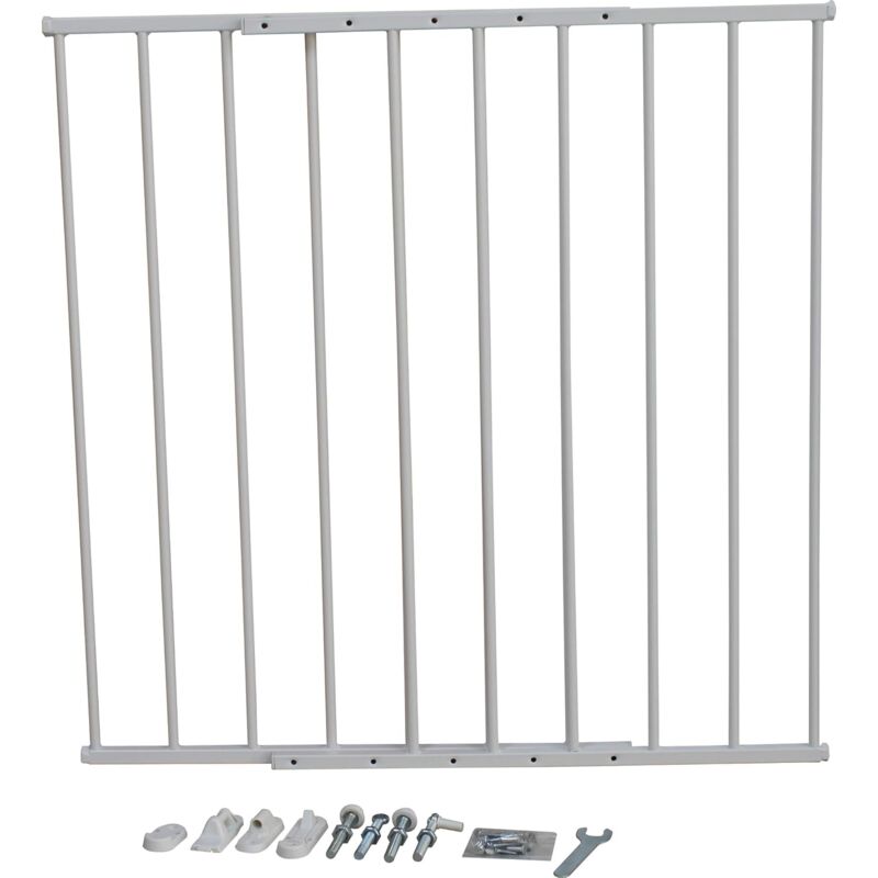 foto del prodotto king home cancelletto bimbi smart in metallo bianco 59x76h cm