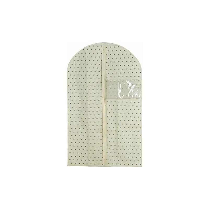 foto del prodotto king home coprigiacca in tnt panna 60x100h cm con zip e finestrella trasparente
