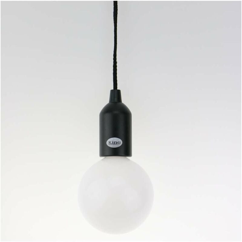 foto del prodotto king home lampada led k light a batteria grande nera 10x130h cm