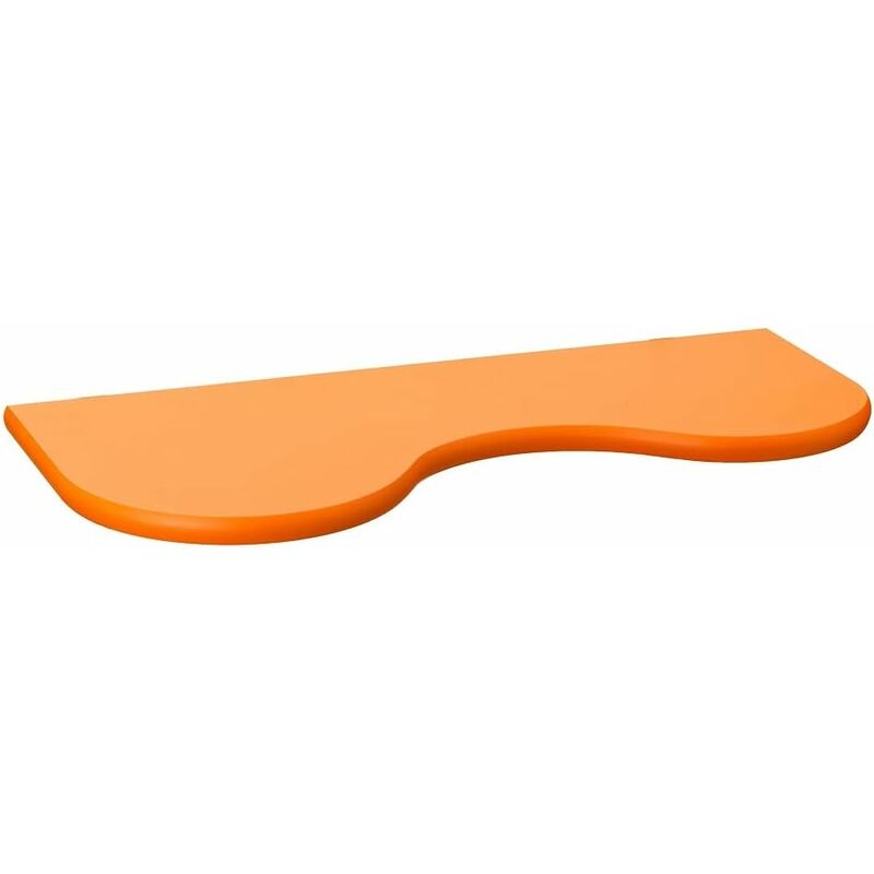 foto del prodotto king home mensola bimbo cm 26x76x2 onda in mdf arancio cartone da 4 pezzi