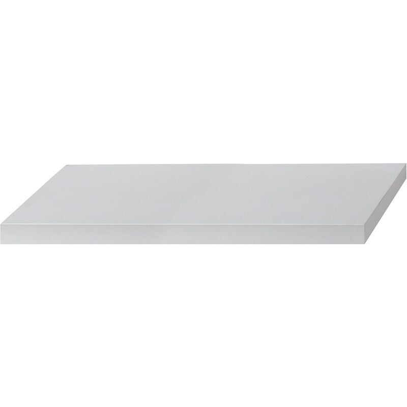 foto del prodotto king home mensola tamburata in mdf bianco 100x25x5h