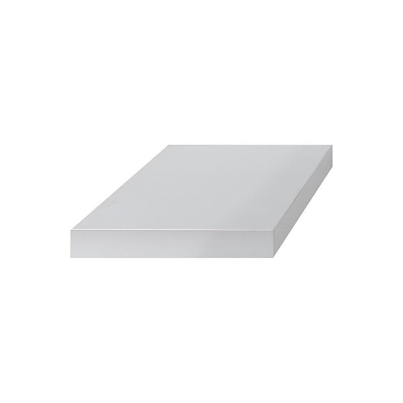 foto del prodotto king home mensola tamburata in mdf bianco 25x25x5h confezione da 8 pezzi