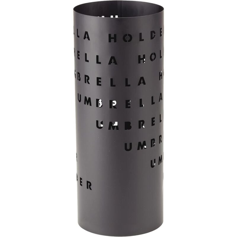 foto del prodotto king home portaombrelli tondo nero umbrella in metallo verniciato 18x46h cm