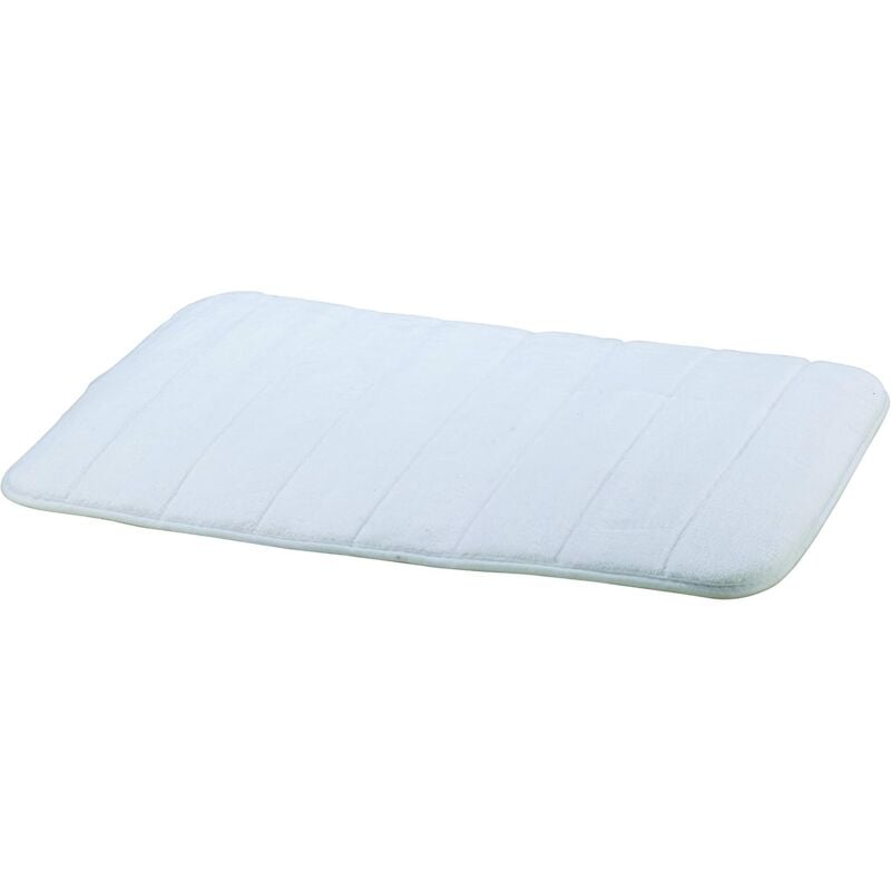 foto del prodotto king home tappeto bagno antiscivolo bianco in velluto di corallo 60x40 cm