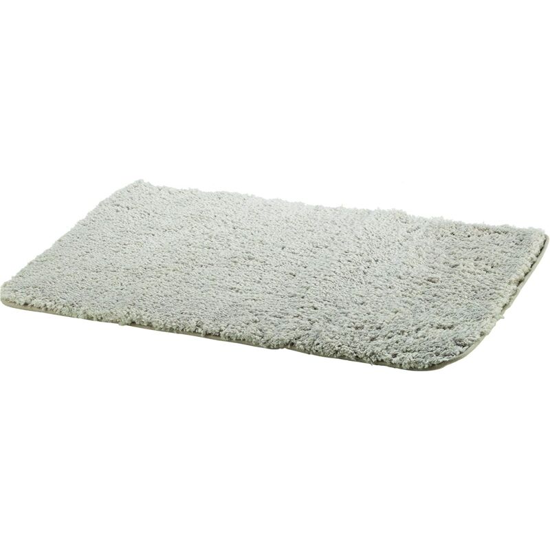 foto del prodotto king home tappeto bagno antiscivolo grigio in microfibra 70x45 cm