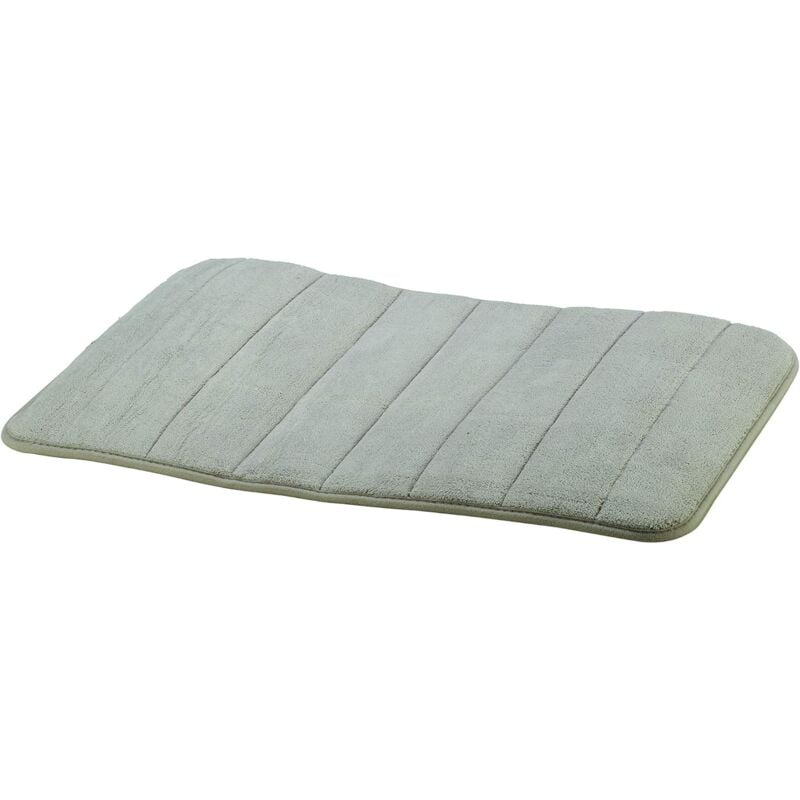 foto del prodotto king home tappeto bagno antiscivolo grigio in velluto di corallo 60x40 cm