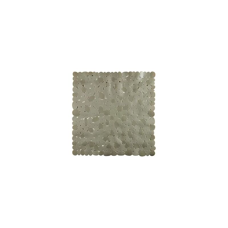 foto del prodotto king home tappeto interno doccia stone grigio quadro in pvc 52x52 cm