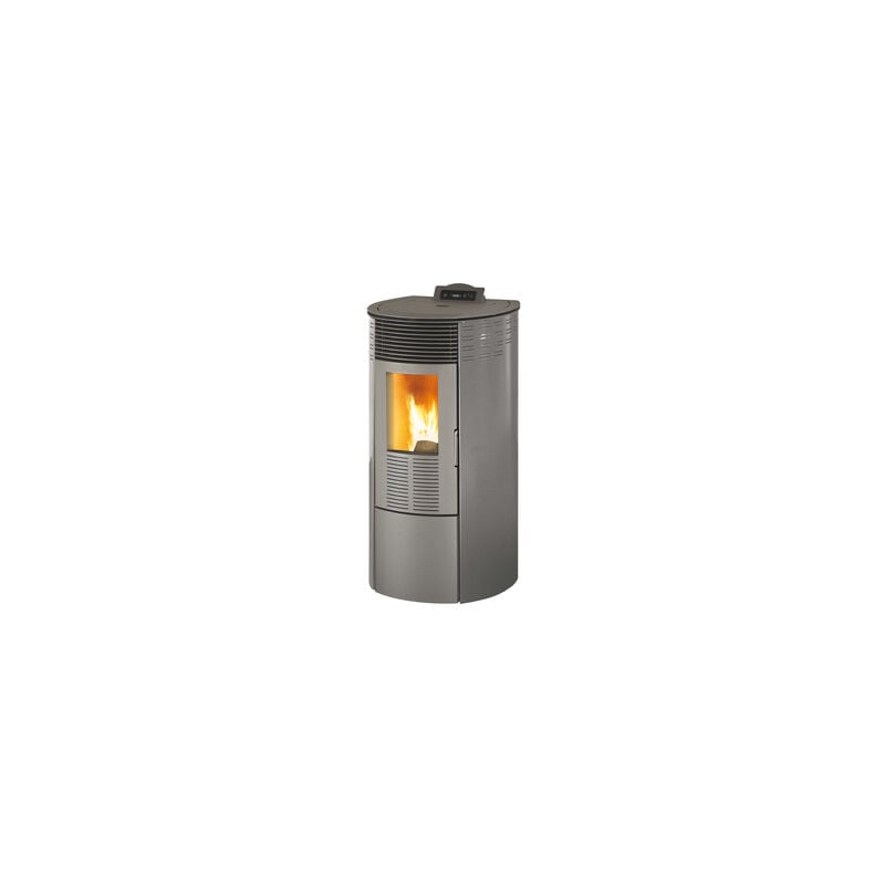 foto del prodotto king stufa a pellet modello kw 12 round colore bianco o antracite i bordeaux
