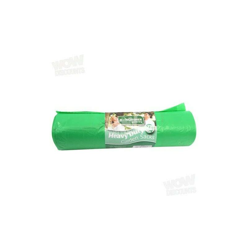 foto del prodotto kingfisher bbgs1 sacco da giardino, resistente, 75 litri, confezione da 25, colore verde