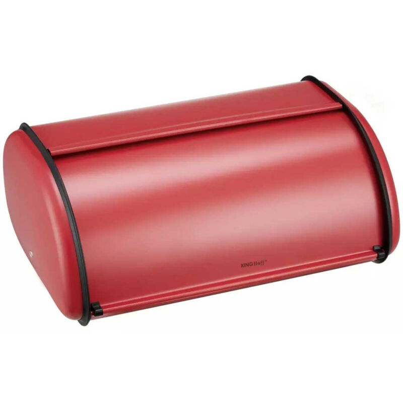 foto del prodotto kinghoff kh 1865 portapane in acciaio rosso