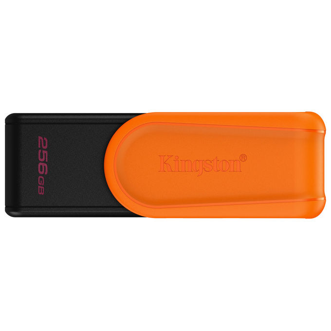 foto del prodotto kingston datatraveler exodia s 256gb chiavetta usb 3.2 gen 1 nero e arancione pendrive