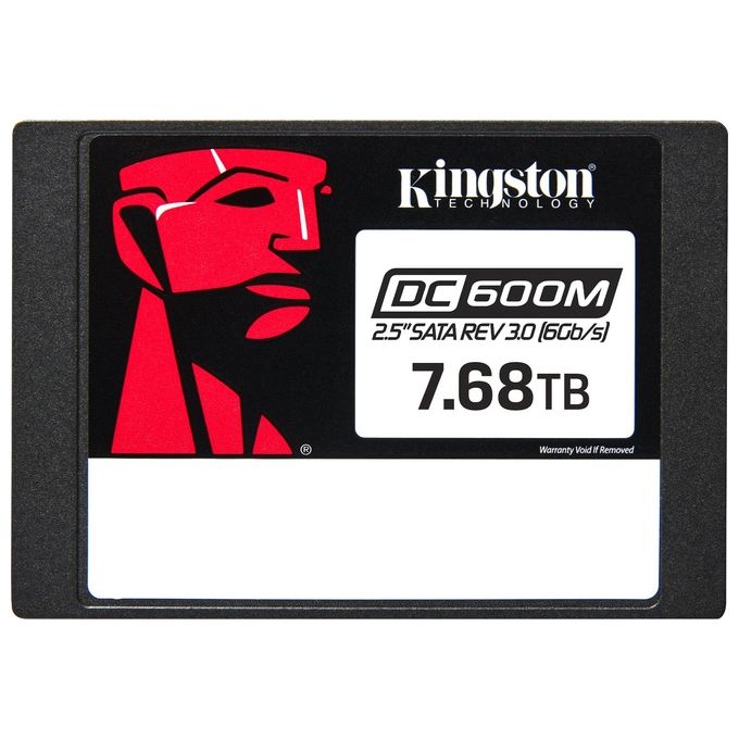 foto del prodotto kingston dc600m ssd mixed use crittografato 7.68tb interno 2.5'' sata 6gb-s 256 bit aes self-encrypting drive sed