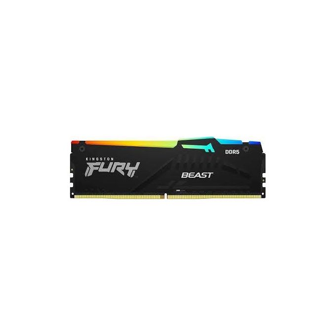 foto del prodotto kingston ddr5 64gb 2x32gb 6000mt s rgb fury beast xmp cl30
