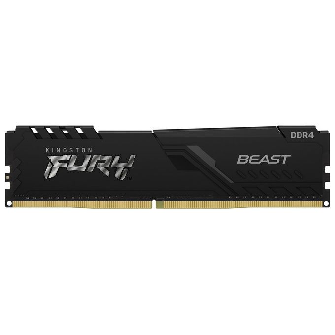 foto del prodotto kingston fury beast memoria ram 8gb 3200mhz ddr4 cl16 dimm black