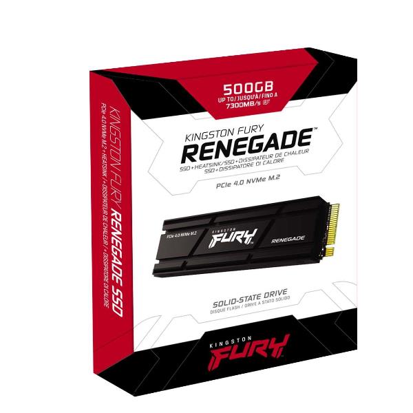 foto del prodotto kingston technology 2000g renegade pcie 4.0 nvme ssd w dissipatore di calore