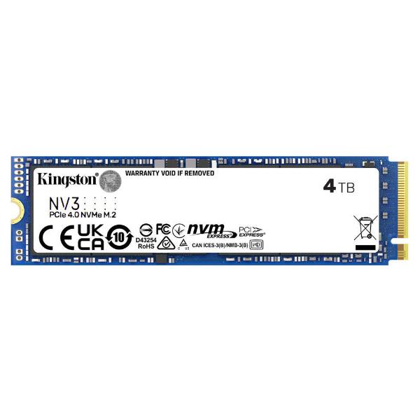 foto del prodotto kingston technology 4000g nv3 m.2 2280 nvme ssd