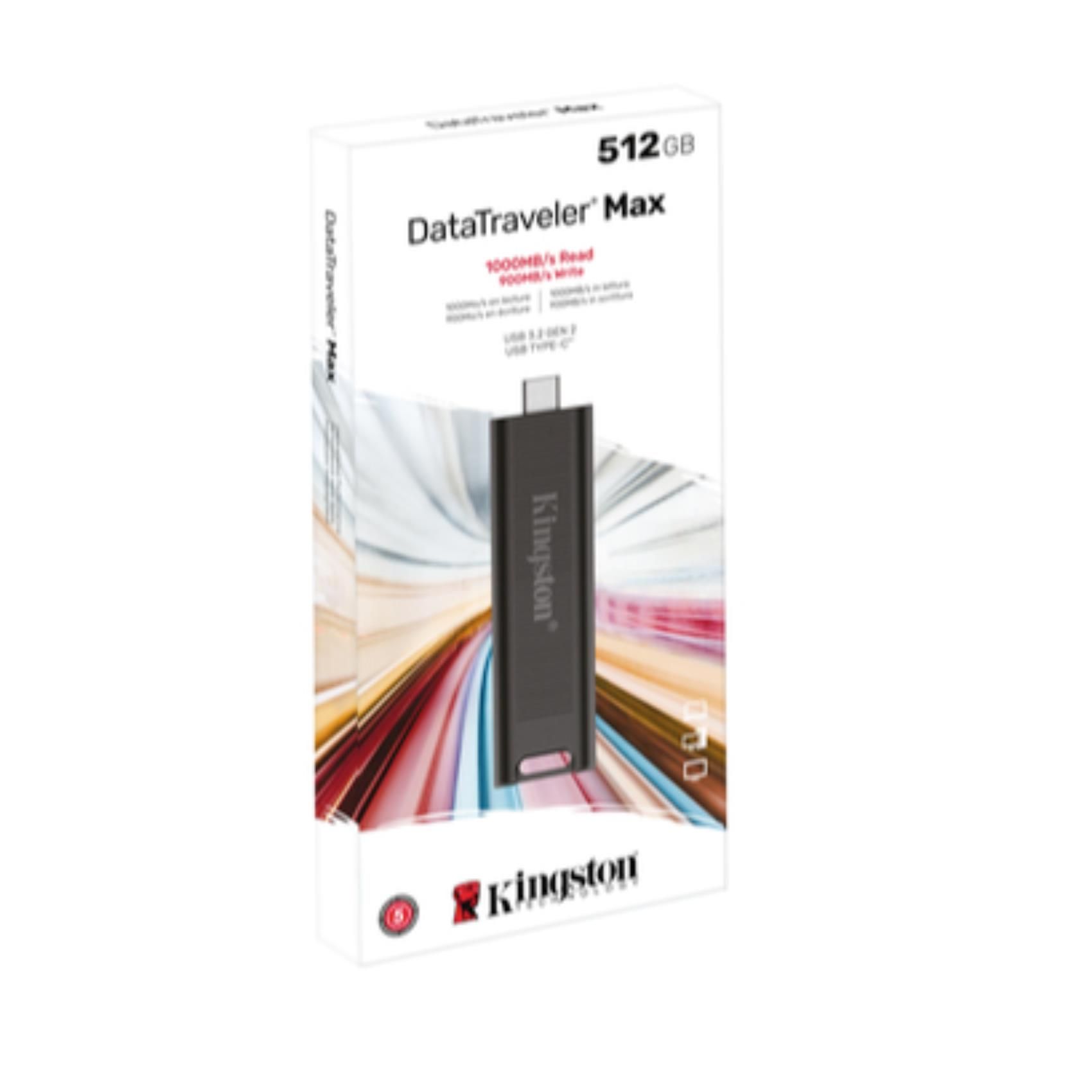 foto del prodotto kingston technology datatraveler 512gb max 1000r 900w usb 3.2 gen 2 - dtmax 512gb