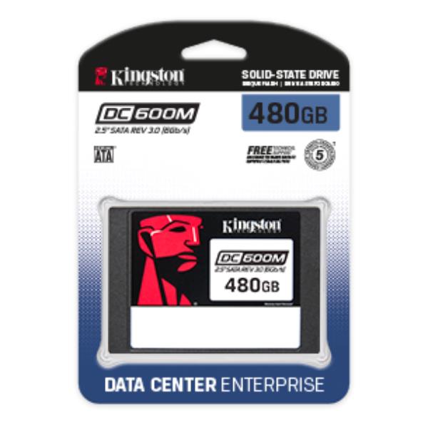 foto del prodotto kingston technology drive ssd sata di classe enterprise dc600m impiego misto 2,5 480g