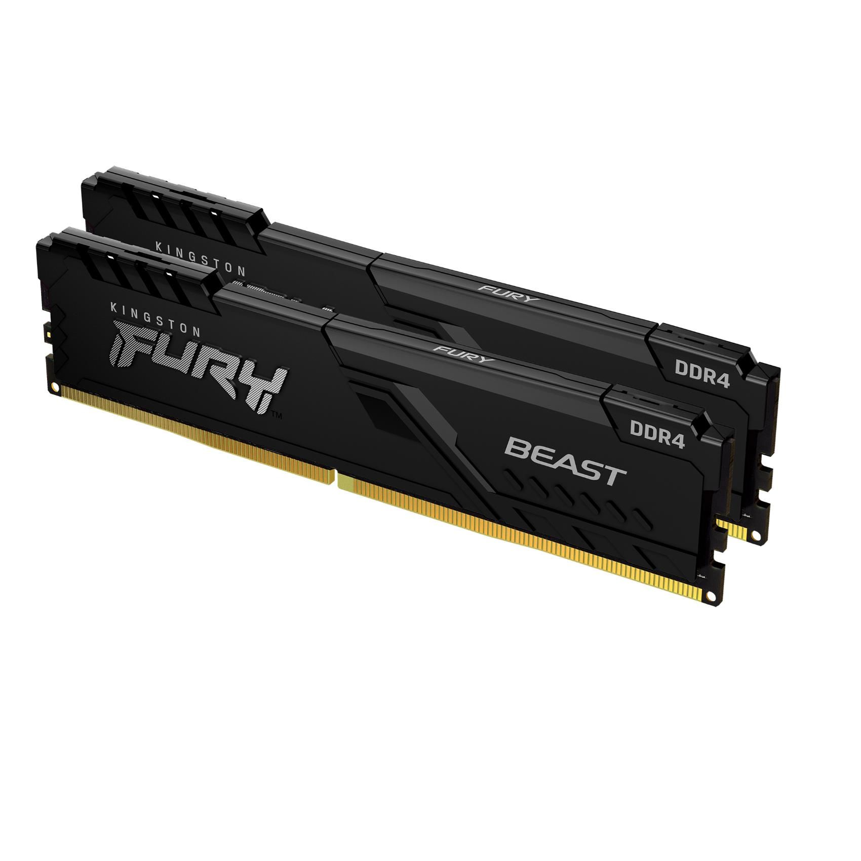 foto del prodotto kingston technology fury beast 16gb 3200mt s ddr4 cl16 dimm kit da 2 black