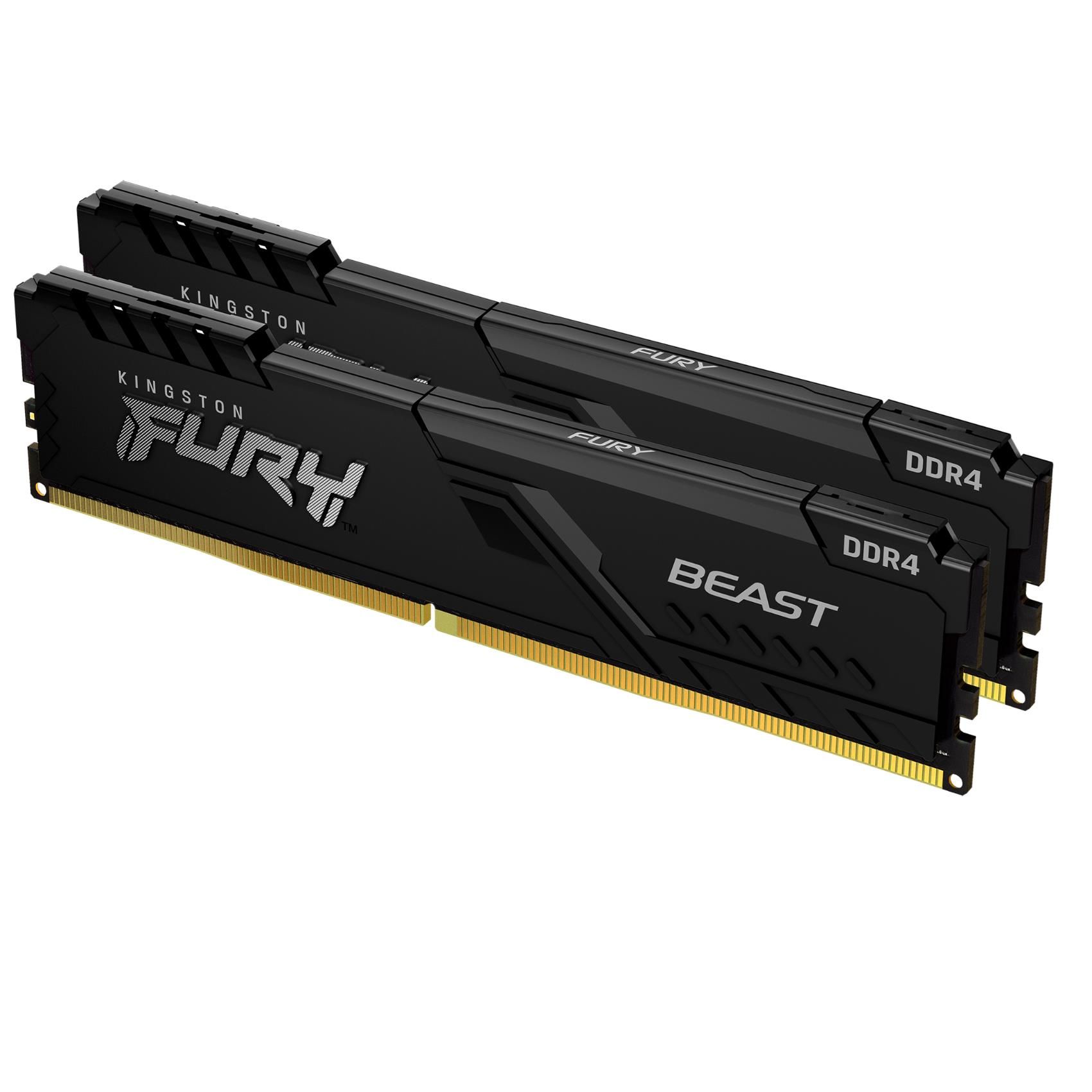 foto del prodotto kingston technology fury beast 32gb 3200mt s ddr4 cl16 dimm kit da 2 black