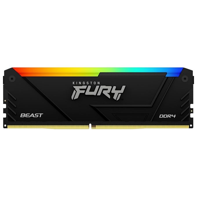 foto del prodotto kingston technology fury memoria ram 8gb 3600mt s ddr4 cl17 dimm beast rgb