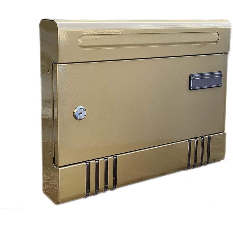 foto del prodotto kippen 10005mb cassetta postale modello maxi house di colore bronzo. dimensioni 290x370x70mm.