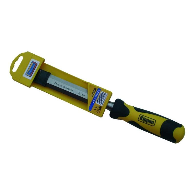 foto del prodotto kippen 1086ee scalpello per legno con lama da mm 16 in acciaio al cromo vanadio, multicolore, mm.16