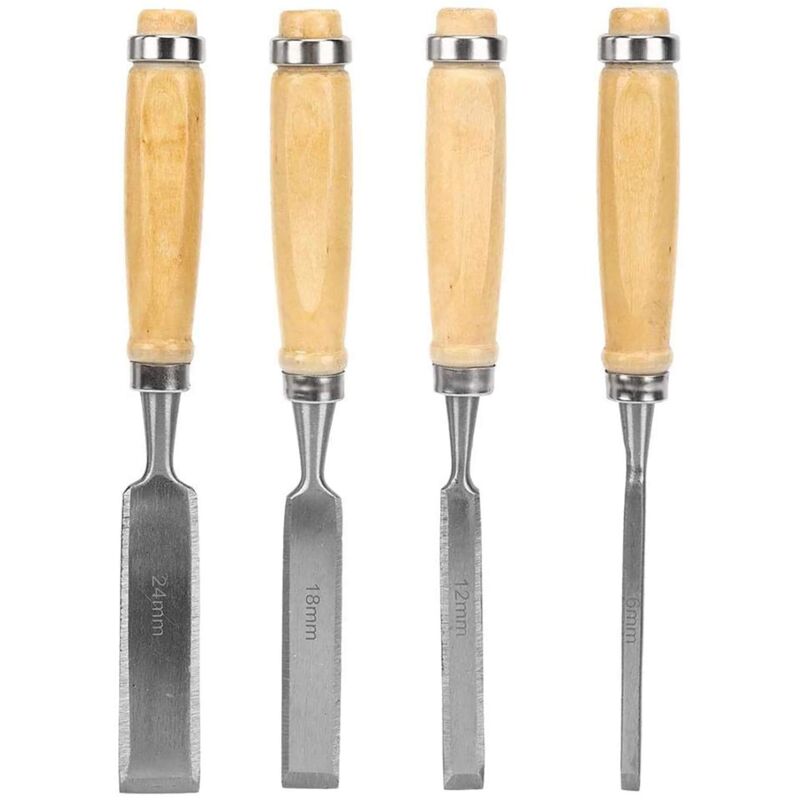 foto del prodotto kippen 1087a set di 4 pezzi di scalpelli per la lavorazione del legno