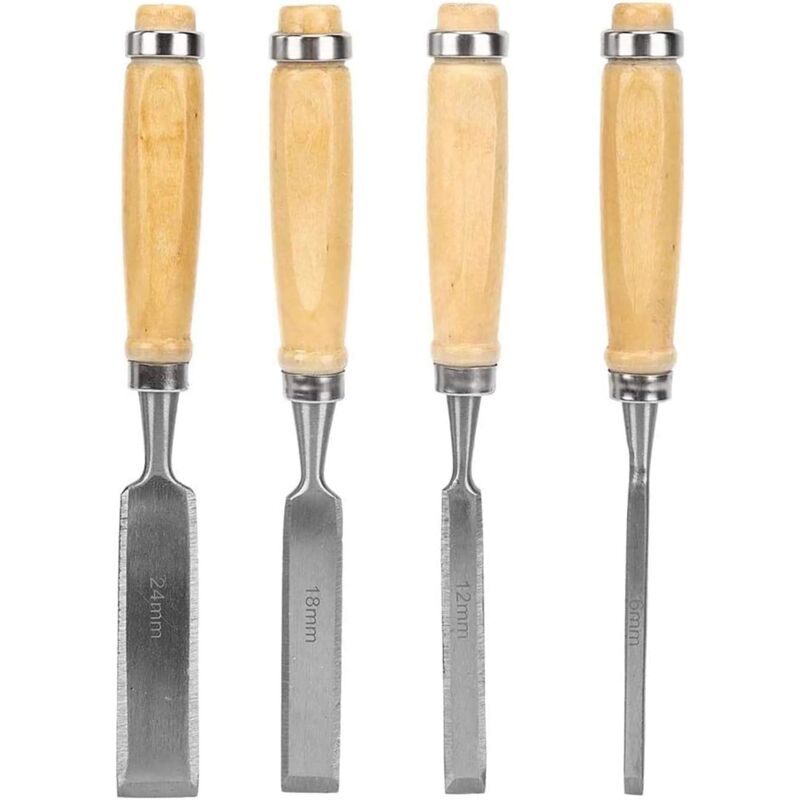 foto del prodotto kippen 1087x set di 4 pezzi di scalpelli per la lavorazione del legno