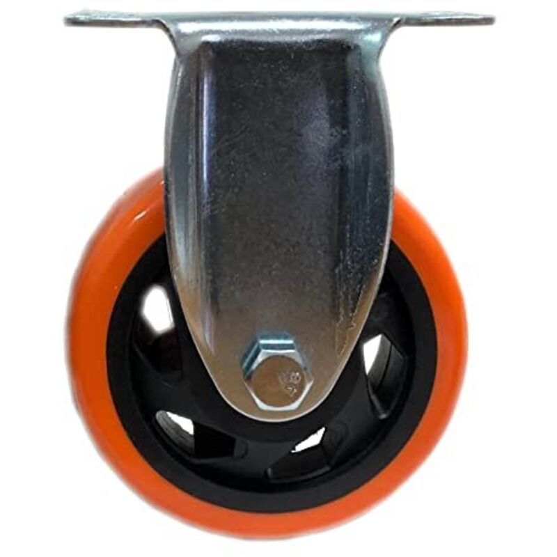 foto del prodotto kippen - 1642s1 - ruota in poliuretano con piastra fissa. diametro 75 mm.