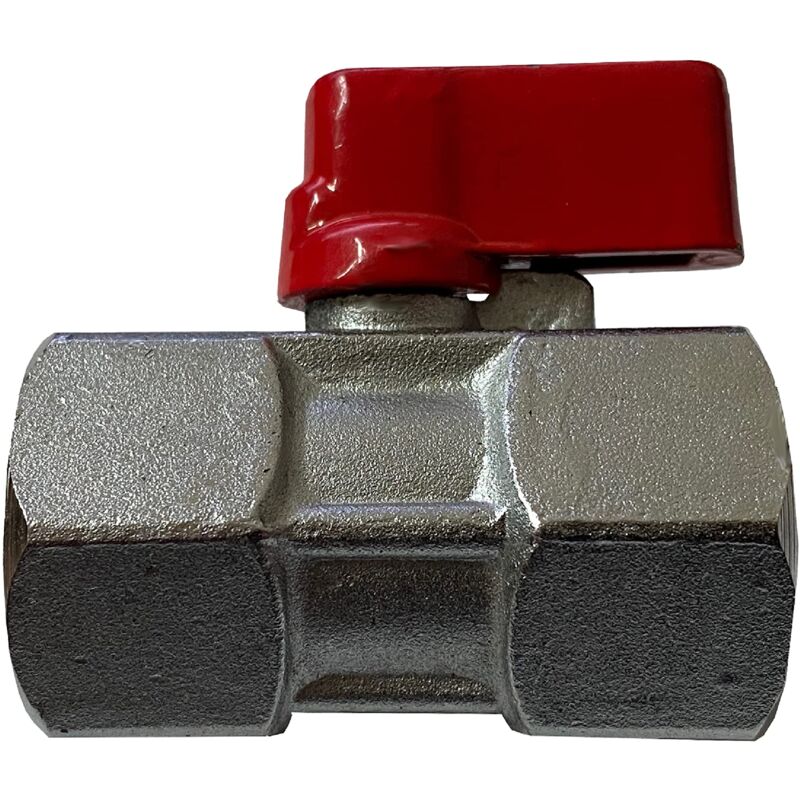 foto del prodotto kippen 5004a mini valvola a sfera in ottone. attacco f f da 1 2 
