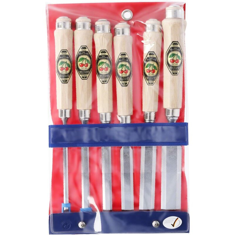 foto del prodotto kirschen set di scalpelli con manico ottogonale in carpino bianco, 6 pz. 1112000