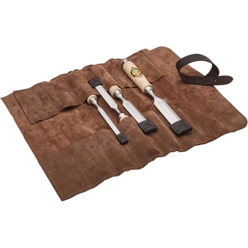 foto del prodotto kirschen set scalpelli 4 pz. custodia di pelle 10 16 20 26
